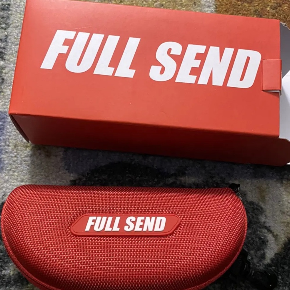 Full Send by Nelk Boys Men's Red Pit Viper Sun Glasses. New in box! - Picture 5 of 8